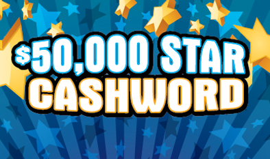 $50,000 Star Cashword (2023) ticket