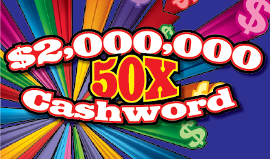 $2,000,000 50X CASHWORD 2024 ticket