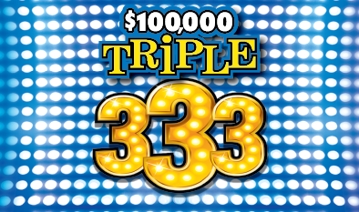 $100,000 TRIPLE 333 ticket