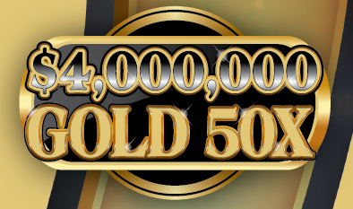 $4,000,000 GOLD 50X  ticket