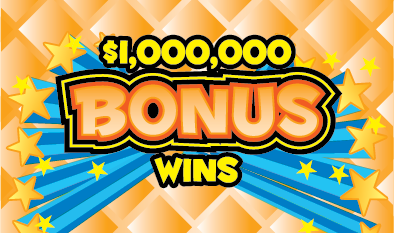 $1,000,000 BONUS WINS ticket