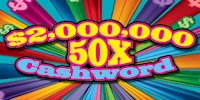 $2,000,000 50X CASHWORD 2025 ticket