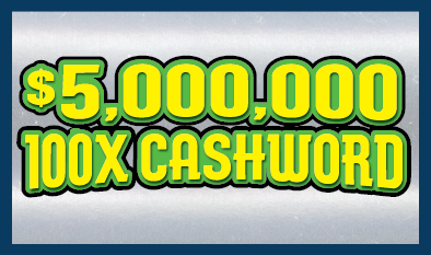$5,000,000 100X CASHWORD ticket