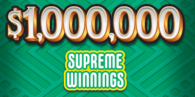 $1,000,000 SUPREME WINNINGS ticket