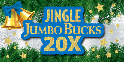 JINGLE JUMBO BUCKS 20X ticket