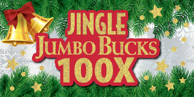JINGLE JUMBO BUCKS 100X ticket